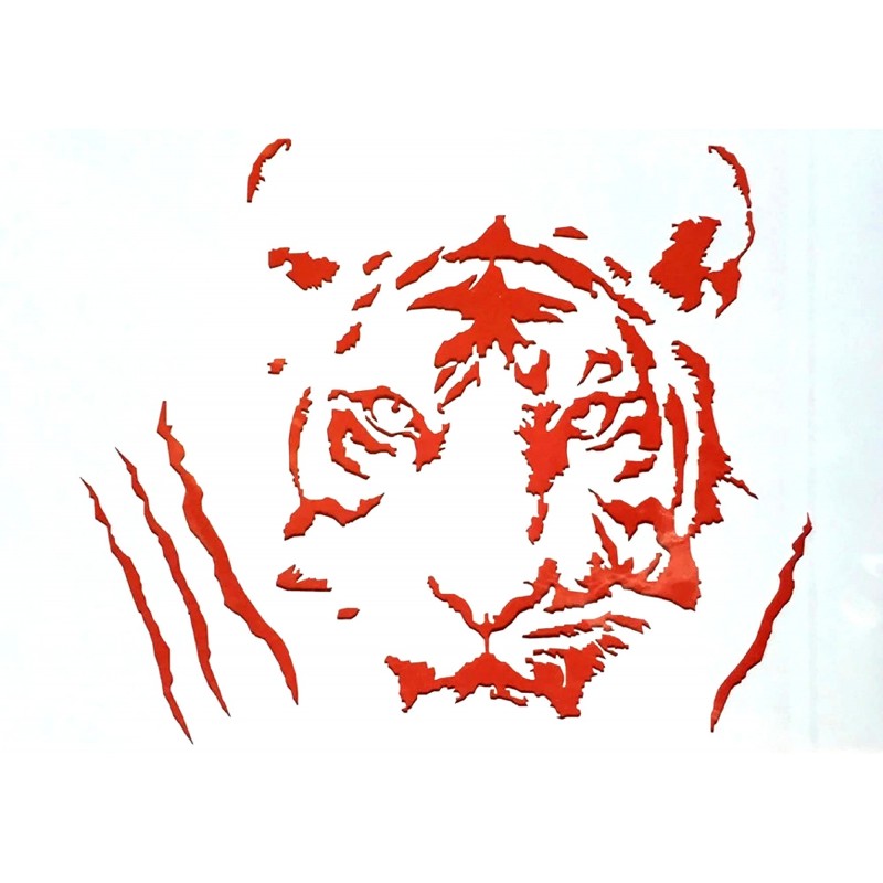POCHOIR PLASTIQUE 26*18cm : tigre (03) 