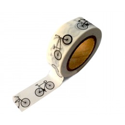 Ruban Washi 15 mm x 10 m bicyclettes 
