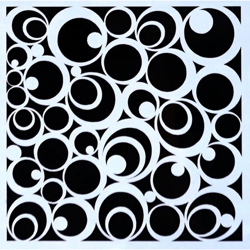 POCHOIR PLASTIQUE 13*13cm : motif fantaisie (13) POCHOIR PLASTIQUE 13*13cm : motif fantaisie (13)