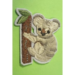 APPLIQUE TISSU THERMOCOLLANT : koala 4*3cm 