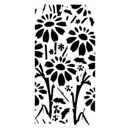 POCHOIR PLASTIQUE 17*8cm : fleur (63) 