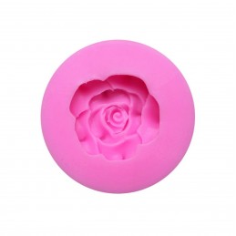 MOULE SILICONE ROSE 6cm : rose (01) 