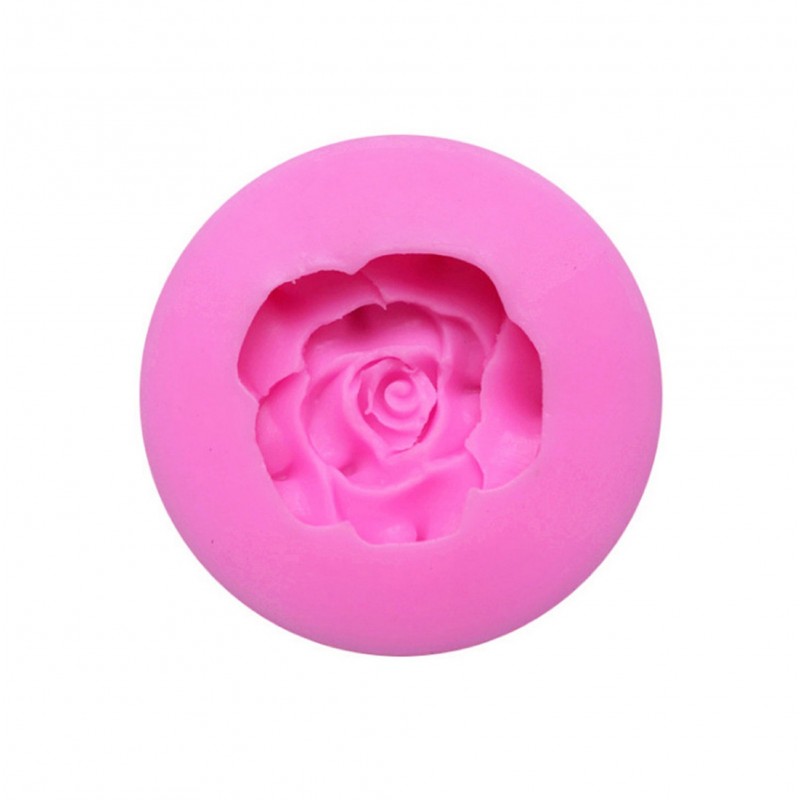 MOULE SILICONE ROSE 6cm : rose (01) 