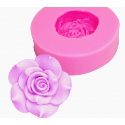 MOULE SILICONE ROSE 6cm : rose (01) 