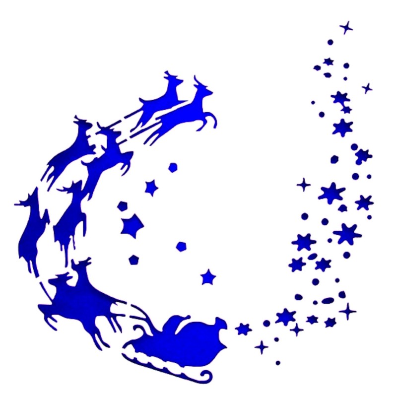 POCHOIR PLASTIQUE 13*13cm : Noel (16) 