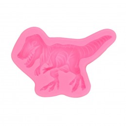 MOULE SILICONE ROSE 9*6cm : dinosaure (01) 