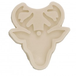 MOULE SILICONE 8.5*6cm :  cerf (02) 