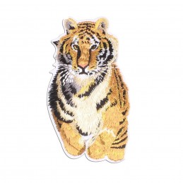 APPLIQUE TISSU THERMOCOLLANT : tigre 10*6cm (02) 