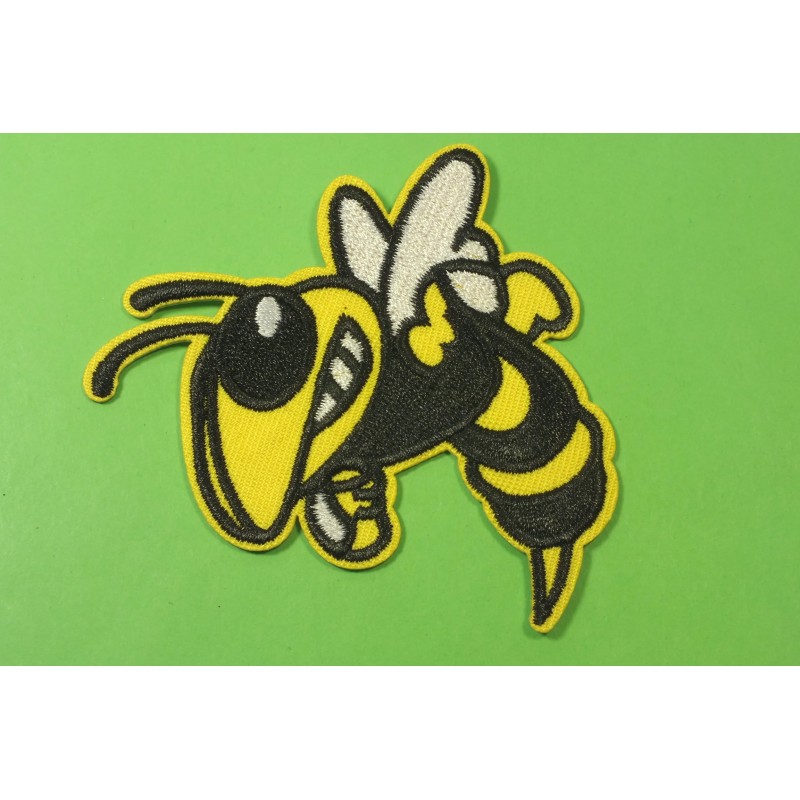 APPLIQUE TISSU THERMOCOLLANT : abeille 6*5cm (05) 