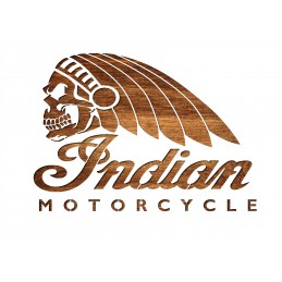 Pochoir 21 x 29,7 cm en plastique Mylar logo Death Indian Motorcycle 