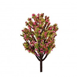 MINIATURE SYNTHETIQUE : arbre rose/vert  hauteur 9cm (34) 