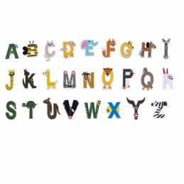 LOT 26 APPLIQUES THERMOCOLLANTS :alphabet complet hauteur entre 4 et 5cm (01) 