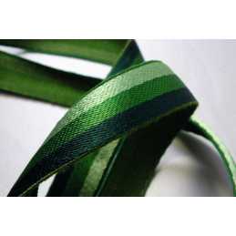 GALON D'AMEUBLEMENT :  tricolore ton vert 20mm 