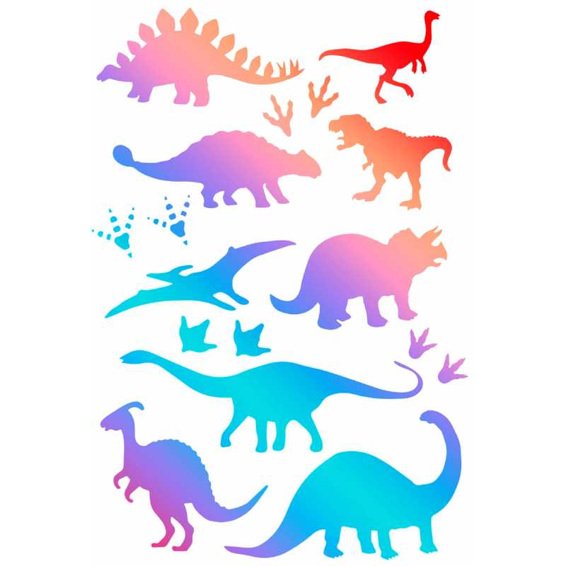 POCHOIR PLASTIQUE 30*21cm : animaux dinosaure (01) 