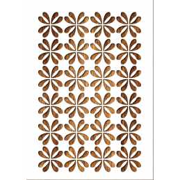 Pochoir A4 en plastique Mylar  motif pattern fleur  