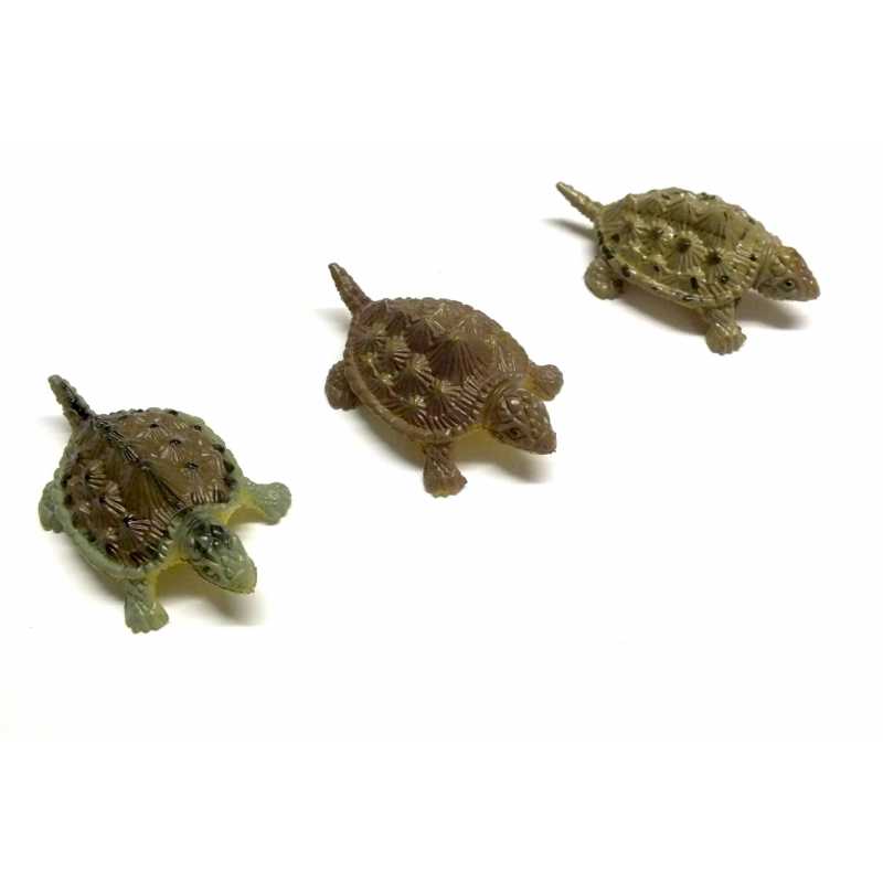 LOT 3 MINIATURES PVC  : tortue 32*32mm (08) 