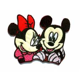 APPLIQUE THERMOCOLLANT : Mickey et Minnie 11*9cm (05) 