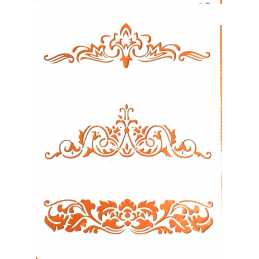 POCHOIR PLASTIQUE 30*21cm : motif antique (58) 