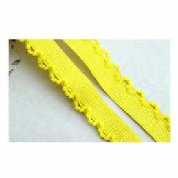 ELASTIQUE 2 METRES : nylon jaune largeur 9mm (01) 