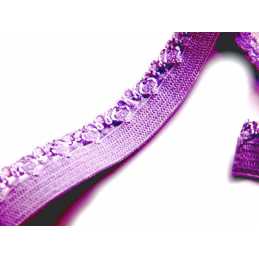 ELASTIQUE 2 METRES : nylon mauve largeur 10mm (04) 