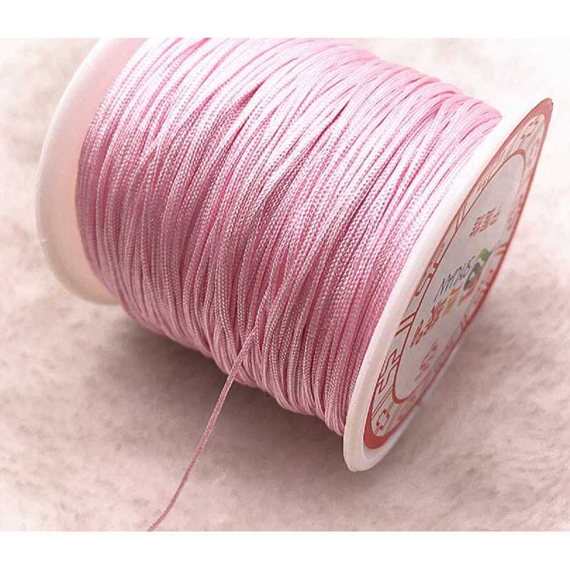 CORDON NYLON : rose longueur 10m diametre 0.5mm 