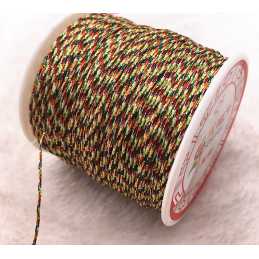 CORDON NYLON : multicolore longueur 10m diametre 0.5mm (01) 