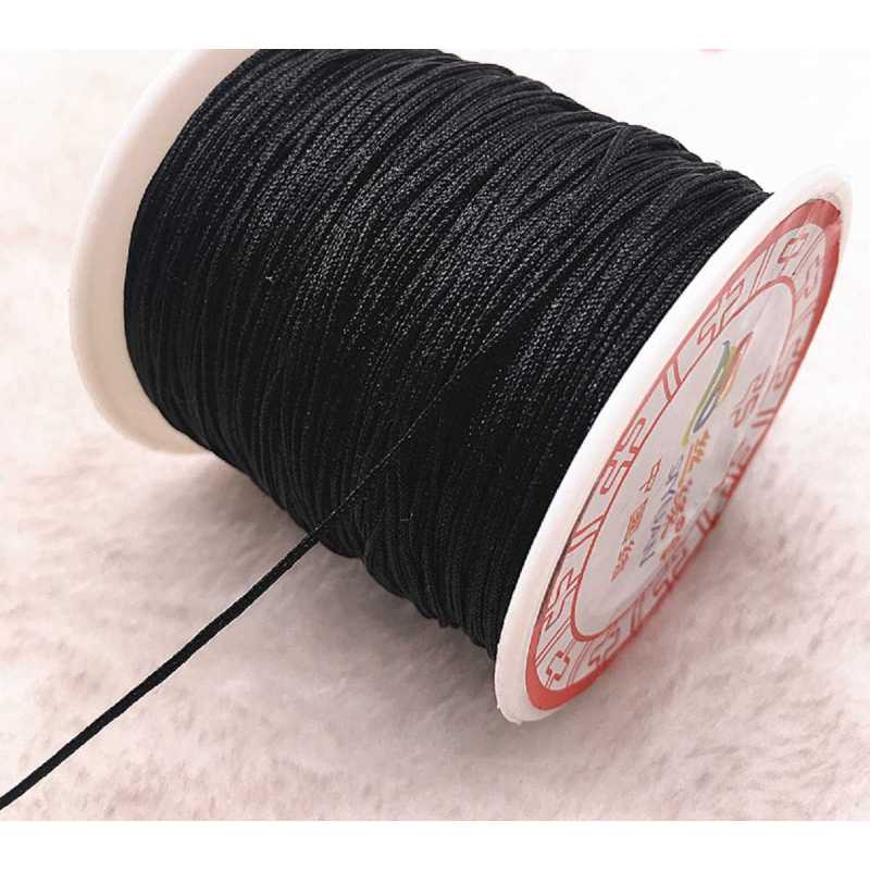 CORDON NYLON : noir longueur 10m diametre 0.5mm 