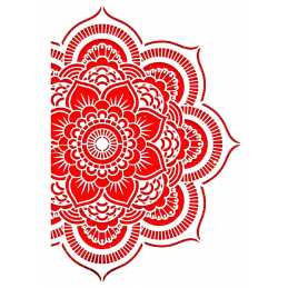POCHOIR PLASTIQUE 30*21cm : fleur (124) 