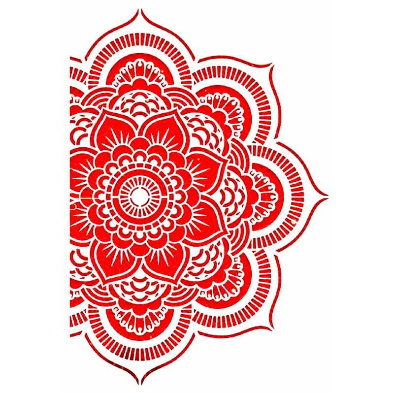 POCHOIR PLASTIQUE 30*21cm : fleur (124) POCHOIR PLASTIQUE 30*21cm : fleur (124)