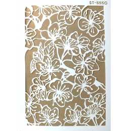 POCHOIR PLASTIQUE 30*21cm : fleur (99) 
