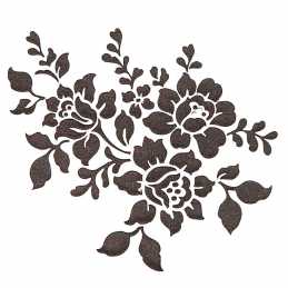 POCHOIR PLASTIQUE 13*13cm : fleur (128) 