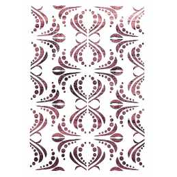POCHOIR PLASTIQUE 30*21cm : motif fantaisie (195) 