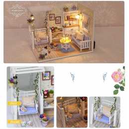MINIATURE PLASTIQUE ET TISSU : kit maison poupée 