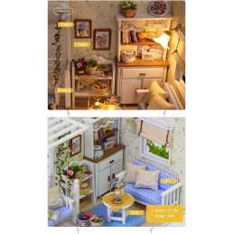 MINIATURE PLASTIQUE ET TISSU : kit maison poupée 