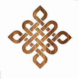 POCHOIR PLASTIQUE MYLAR Motif celtique 3  21*21cm  