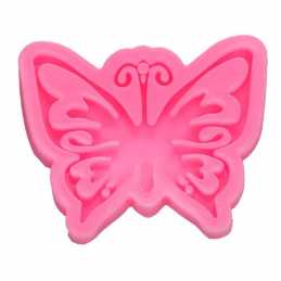 MOULE SILICONE ROSE 8*6.5cm : papillon (01) 