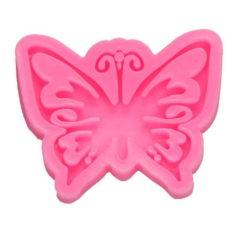 MOULE SILICONE ROSE 8*6.5cm : papillon (01) 