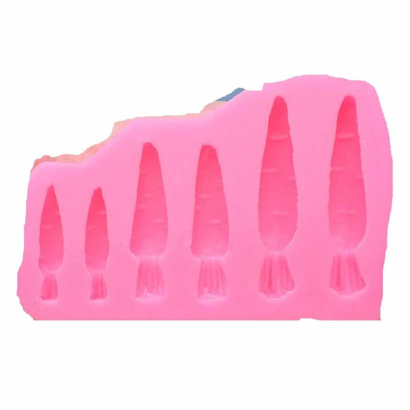 MOULE SILICONE ROSE 9*6cm : carotte(01) 