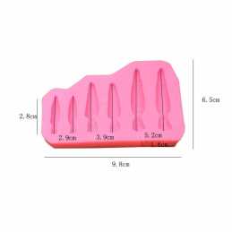 MOULE SILICONE ROSE 9*6cm : carotte(01) 