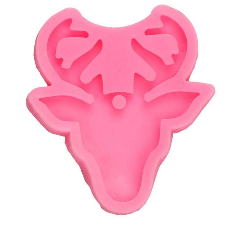 MOULE SILICONE ROSE 8.5*7cm :  cerf (02) 