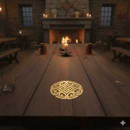 POCHOIR PLASTIQUE MYLAR Motif celtique Kerian  21*21cm  