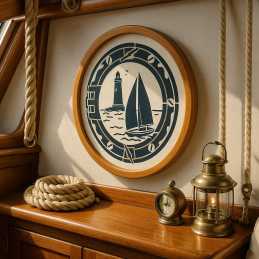 Pochoir 28 x 28 cm en plastique Mylar hublot de marine vue mer 