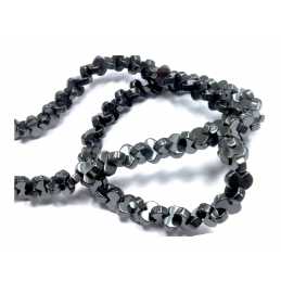 PERLES HEMATITES : 130 fantaisies 6*4mm (16) 