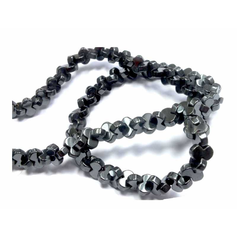 PERLES HEMATITES : 130 fantaisies 6*4mm (16) 