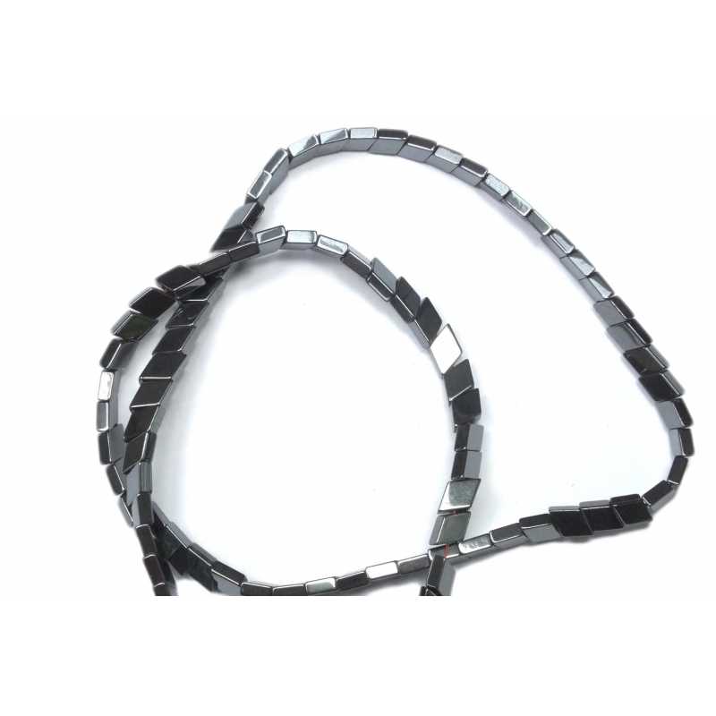 PERLES HEMATITES : 95 losanges 7*4mm (21) 