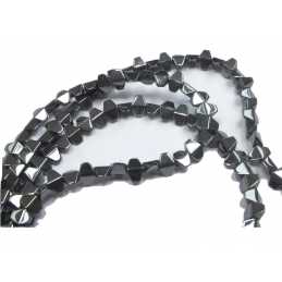 PERLES HEMATITES : 100 octogonales 5mm (25) 
