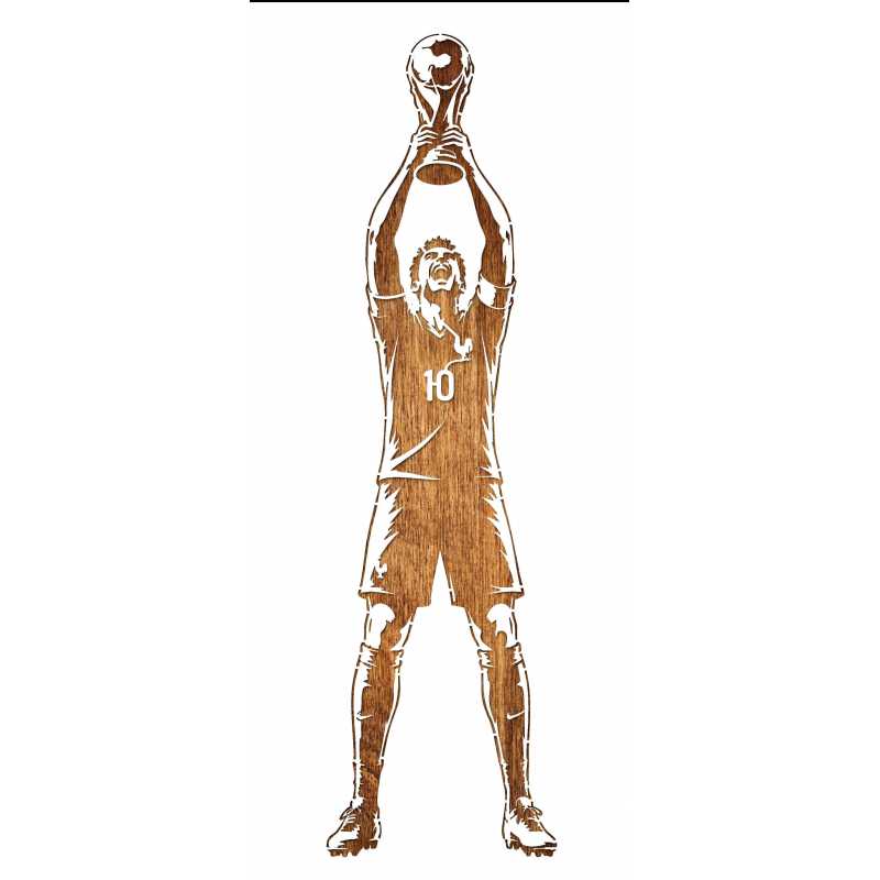 POCHOIR PLASTIQUE MYLAR 30*12cm  joueur équipe de france de football 