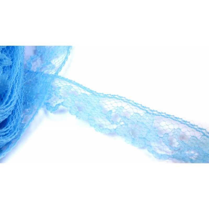 DENTELLE BLEU : largeur 14mm - longueur 100cm (03) 