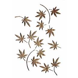 POCHOIR PLASTIQUE 30*21cm : feuilles (36) 