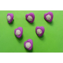 LOT 6 BOUTONS ACRYLIQUES :...